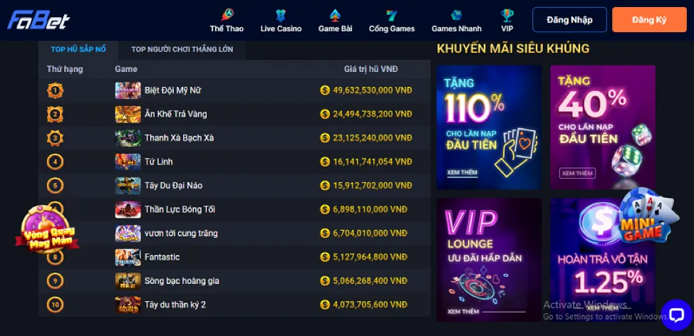 Thưởng Nạp Lại Thể Thao Fun88sc